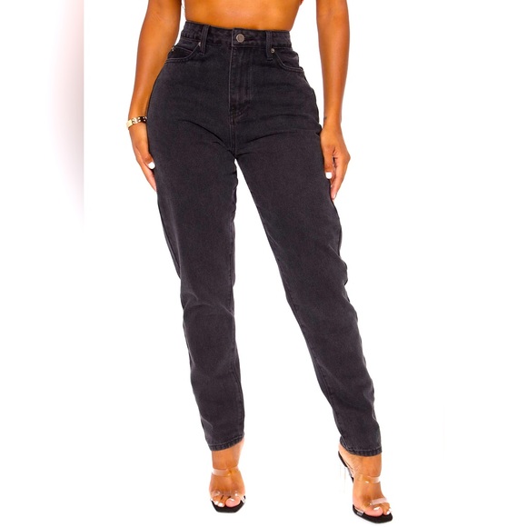 Let's Rewind Mom Jeans - Black - Picture 4 of 9